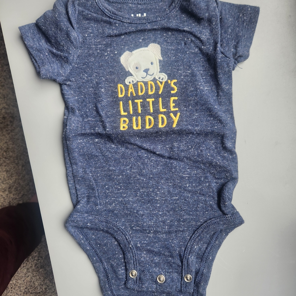 Carter's Navy Blue 'Daddy's Little Buddy' Bodysuit
